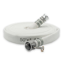 4" Heavy Duty Double Jacket Discharge Hose Camlock Fittings White