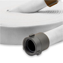 2-1/2" Super Duty Double Jacket Fire Hose Threaded Fittings White