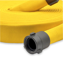 2-1/2" Super Duty Double Jacket Fire Hose Threaded Fittings Yellow