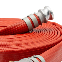 5" Super Duty Rubber Fire Hose Camlock Fittings Red