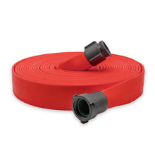 2" Medium Duty Single Jacket Fire Hose Threaded Fittings Red