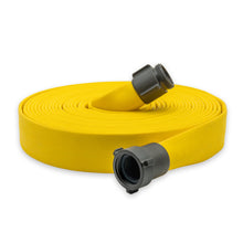 2-1/2" Medium Duty Single Jacket Fire Hose Threaded Fittings Yellow