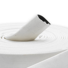 2-1/2" Medium Duty Single Jacket Fire Hose Uncoupled White