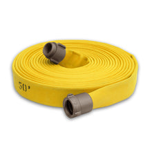2" Medium Duty Single Jacket Fire Hose Threaded Fittings Yellow