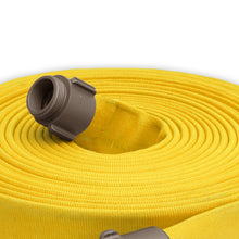2" Medium Duty Single Jacket Fire Hose Threaded Fittings Yellow