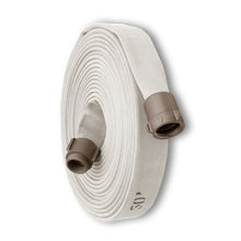 1-1/2" Medium Duty Single Jacket Fire Hose Threaded Fittings White