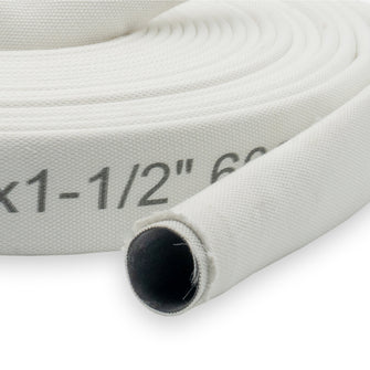 4" Heavy Duty Double Jacket Discharge Hose Uncoupled White