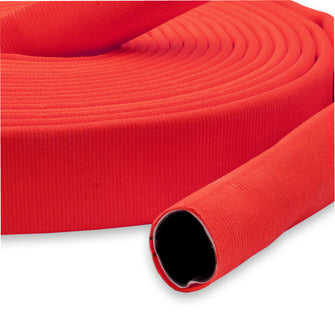 1-1/2" Super Duty Double Jacket Fire Hose Uncoupled Red