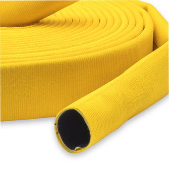 4" Super Duty Double Jacket Fire Hose Uncoupled Yellow