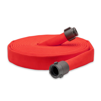 2" Super Duty Double Jacket Fire Hose Threaded Fittings Red