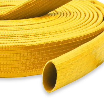 6" Super Duty Rubber Fire Hose Uncoupled Yellow