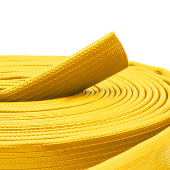 5" Super Duty Rubber Fire Hose Uncoupled Yellow