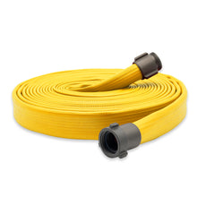 6" Super Duty Rubber Fire Hose Threaded Fittings Yellow