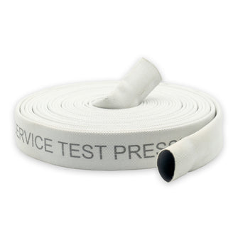 4" Medium Duty Single Jacket Discharge Hose Uncoupled White