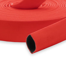 2-1/2" Medium Duty Single Jacket Fire Hose Uncoupled Red