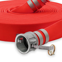 1" Medium Duty Single Jacket Fire Hose Camlock Fittings Red