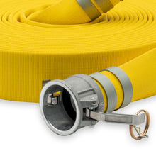 1" Medium Duty Single Jacket Fire Hose Camlock Fittings Yellow