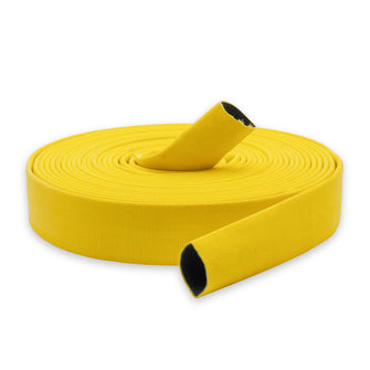 2" Medium Duty Single Jacket Fire Hose Uncoupled Yellow