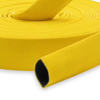 2" Medium Duty Single Jacket Fire Hose Uncoupled Yellow