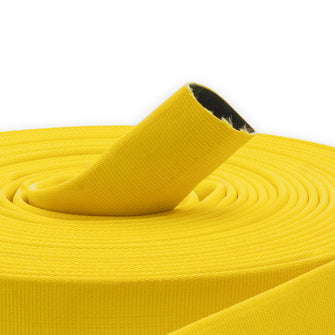 1-1/2" Medium Duty Single Jacket Fire Hose Uncoupled Yellow