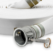 2" Medium Duty Single Jacket Fire Hose Camlock Fittings White